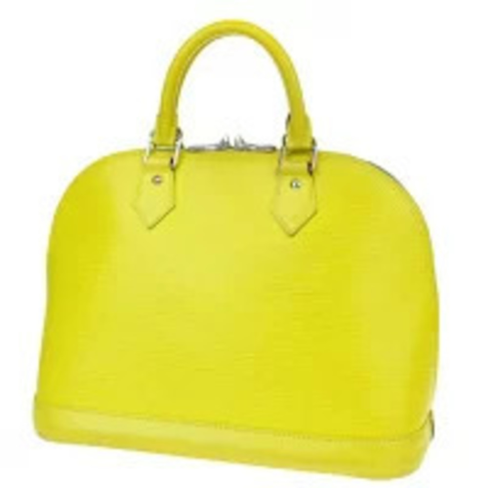 Louis Vuitton Alma Handbag Epi Pistache Leather